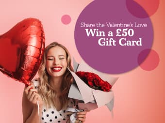 Win a £50 Gift Card Graphic